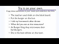 Identifying Direct Objects in Sentences