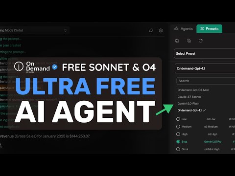 OnDemand + FULLY FREE 3.7 Sonnet & O4-mini: This is the EASIEST Way to MAKE AI AGENTS!