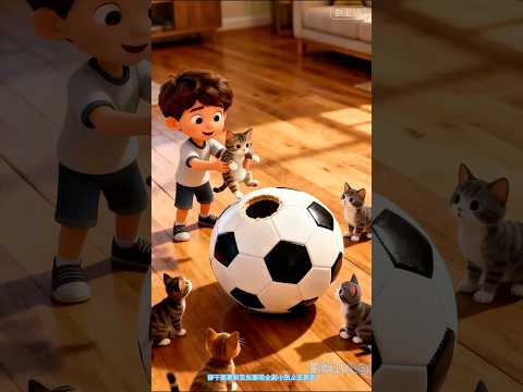 The poor James hid the cat in the football but then what happened 😱😭 #shorts #usa #cartoon
