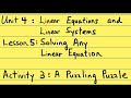 Understanding Algebra Puzzles and Operations