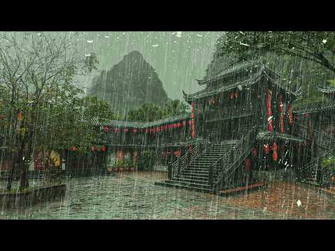 차분한 비와 함께 잠드세요 - 불면증과 불안함을 사라지게하는 빗소리, 백색소음 ASMR - Rain sounds for sleeping, relaxation