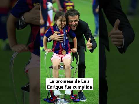 Luis Enrique ganó la Champions con el PSG… y le cumplió una promesa a su hija fallecida