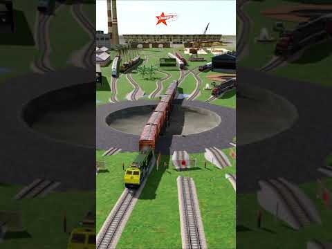 Kereta Api Cepat Melintasi Kereta APi Terputus Di Rel Turntable #train #railway #automobile