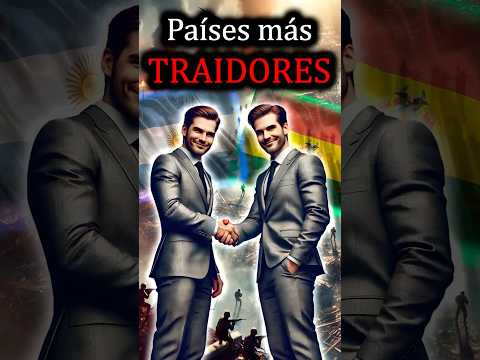 🔥 Los 3 países más traidores de América del Sur! 😱 #traicionado #guerradelpacifico #chile #peru