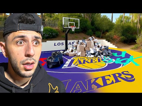 Destroying Brawadis Brand New Basketball court!