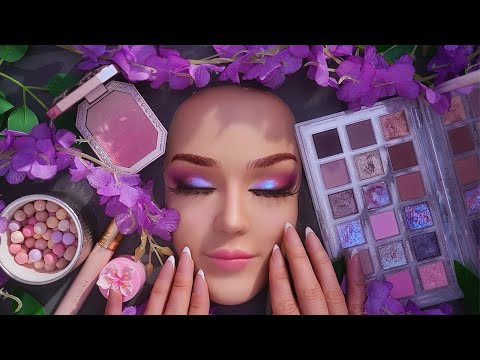 ASMR Secret Garden Makeup Application ( Huda Beauty, Flower Knows, Guerlain)