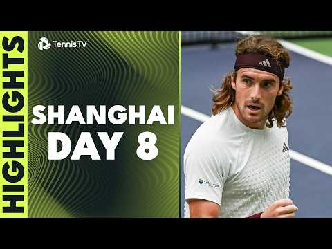 Tsitsipas Faces Medvedev, Botic Plays Jodar; Ruud &amp; Paul Feature | Shanghai 2026 Highlights Day 8