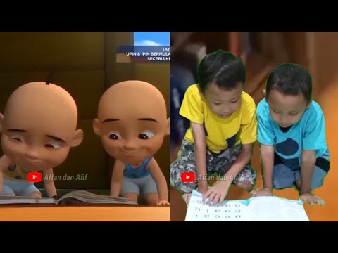 Upin Ipin Melihat Album Foto Kenangan Mak Abah