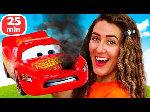 🏎️💥 ¡Rayo McQueen Tiene Problemas en la Pista! | Juegos de Coches para Niños