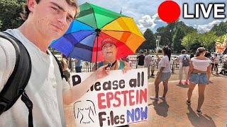 IRL Confronting Anti-Trump DC Takeover Protesters