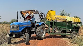 Amazing ￼Sonalika 42 Di  Tractor Stuck in Deep Mud | Surjeet Thresher Paddy Cutting | Tractor Video