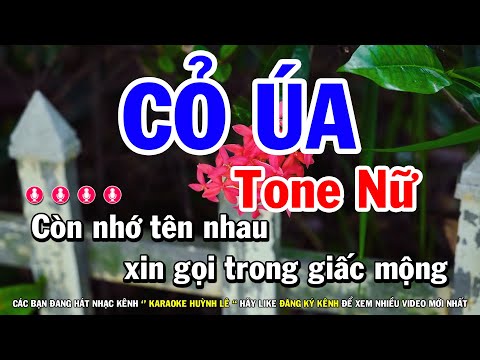 Karaoke Cỏ Úa – Tone Nữ Dễ Hát | Nhạc Sống Huỳnh Lê