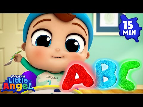 ABC With Me! 🔤 | Little Angel 😇 | 🔤 Subtitled Sing Along Songs 🔤 | Cartoons for Kids