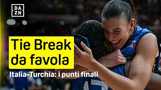 I punti finali di un'impresa STRAORDINARIA: Italia-Turchia: il tie break | DAZN
