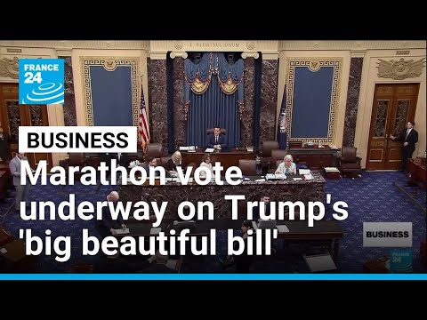 YouTube video thumbnail: US Senate Holds Marathon Vote on Trump's 'big Beautiful Bill' 