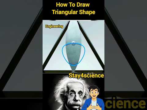 How To Draw Triangular hole Triangle Tricks #shorts #ytshorts #science #physics