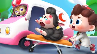 عجلات الاسعاف تدور وتدور | حيوانات اطفال | اغاني اطفال | بيبي باص | BabyBus