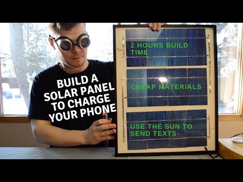 How to Build a Phone Charging Solar Panel from Scratch