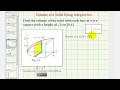 Volume of a Solid with Square Cross Sections