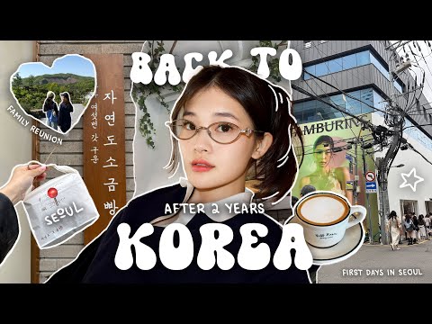 BACK IN KOREA: 13h flight from LA, reuniting with my parents after 2 years 😭✨ First days in Seoul🇰🇷
