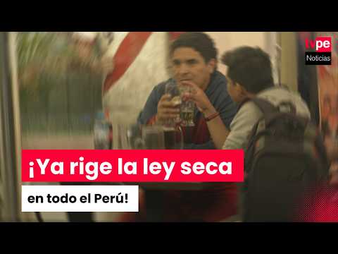 Ley seca rige desde este sábado en todo el país por la segunda vuelta presidencial