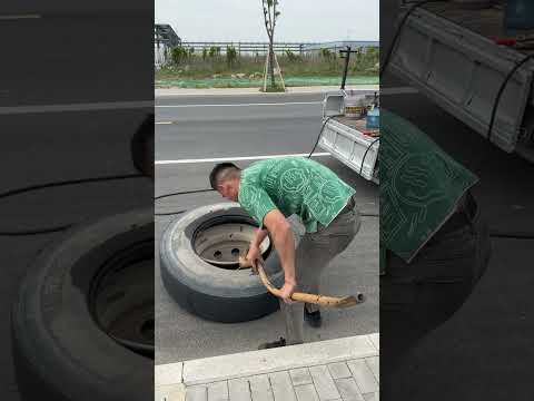 Tire Repair Daily #补胎日常 #原创视频 #现场实拍 #大车补轮胎视频 #道路救援