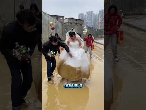 😱💦 Düğün Felaketi! Gelinlik ve Ayakkabılar Çamur Oldu! 👰🤣