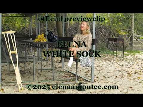 Elena amputee preview. Elena - White Sock