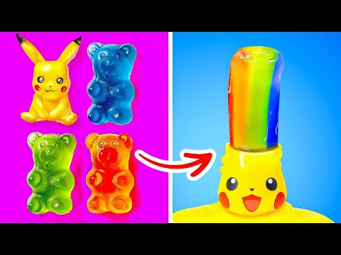 Gummy Eyeballs VS. Jelly 🤩 Who Loves Candy More? Pikachu or You? 🍬 Candy Wars by Lol!Pop