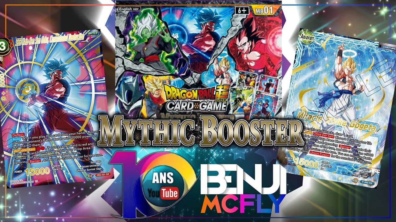 🎂Live Spécial 10 ANS sur YOUTUBE No 2 : J'ouvre 2 Displays Mythic Booster Dragon Ball Card Game !