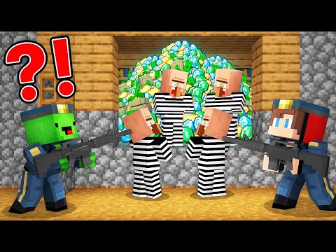 FBI Mikey and JJ Arrested Criminal Villagers in Minecraft (Maizen)