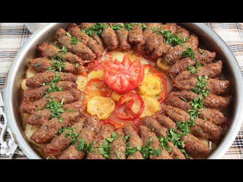 صينية الكفتة بالبرغل الرااااائعة أطعم والذ واسهل من كده مافي ابدا