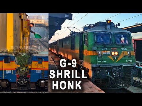 WAG9 Steam Locomotive Honk 🚂 Kottayam Hubli Express #wag9 #locopilot #trainvideos #train #railgadi