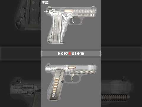 GAS-DELAYED vs ROTATING BARREL: HK P7 vs GSh-18 ACTION