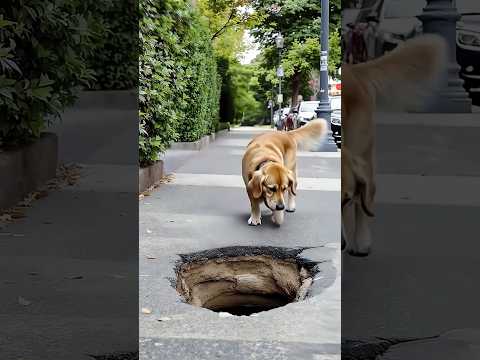 The dog saved the baby