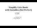Prime Factorization and Cube Roots