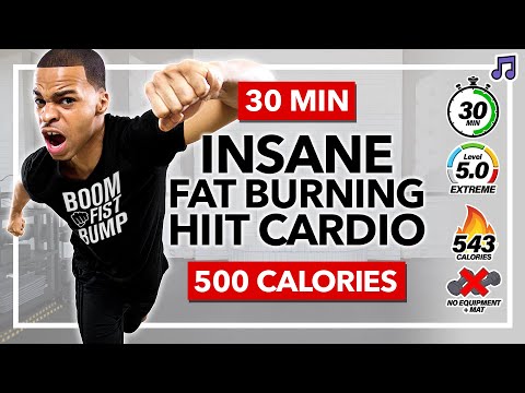 BURN 500 CALORIES with this 30 Minute Cardio HIIT Workout! (NO EQUIPMENT)