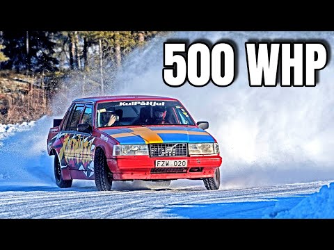 ISKÖRNING MED MIN VOLVO 740 TURBO VEEMER 500 WHP - [VLOGG #724]