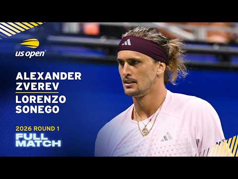 Alexander Zverev vs. Lorenzo Sonego Full Match | 2026 US Open Round 1