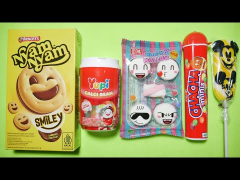 ASMR Most Popular Candy | some lots of colorful rainbow lollipops wala | unpacking chocolate candy