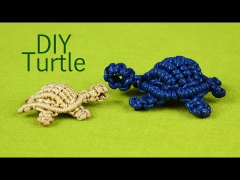 How to: Macramé Turtle, Tortoise, Tortue, Tortuga, Tartaruga