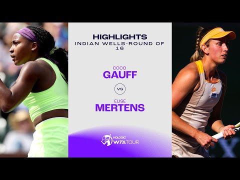 Elise Mertens vs. Coco Gauff  | 2024 Indian Wells Round of 16 | WTA Match Highlights