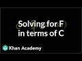 Celsius to Fahrenheit Conversions