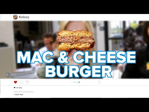 Famous Instagram Mac & Cheese Burger Tasty Edition