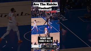 Knicks Might Be In Trouble #knicks #spurs #nba #basketball #victorwembanyama #shorts