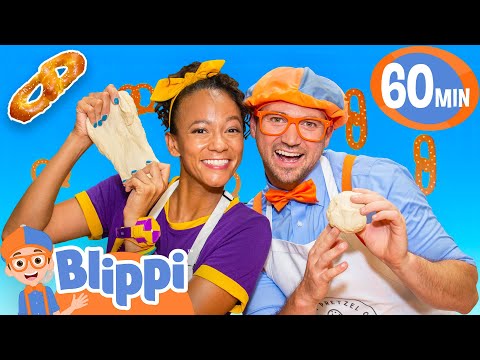 Blippi & Meekah's Pretzel Adventure: Fun with Food and Friends! | Educational Videos for Kids