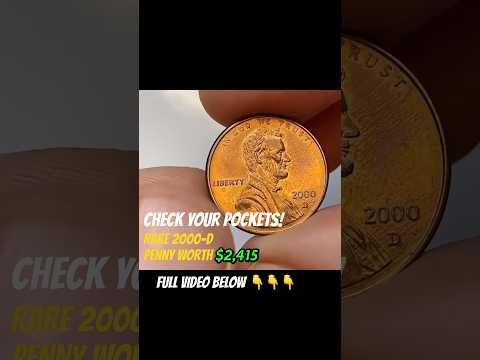 Do You Have This 2000-D Penny Worth $2,415? Rare Error! #shorts #coins