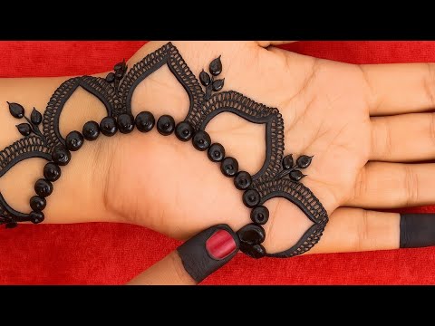 DOT TRICK -Very beautiful stylish mehndi design with  | easy arabic mehndi | mehndi ka design|mehndi