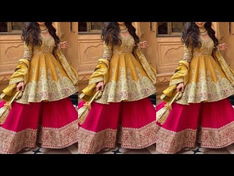 Designer partywear wedding dresses for women | Heavy work suit design ideas 2025 #trend