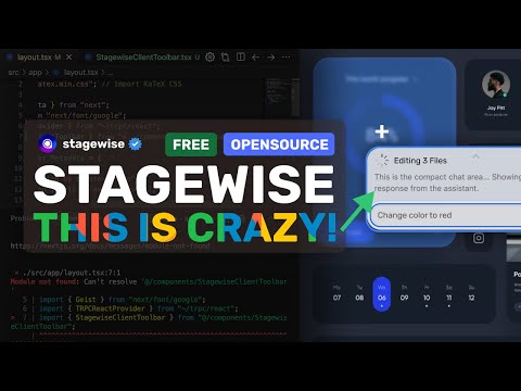 Stagewise + Cursor, Windsurf: Make YOUR AI Coder 10X Better with this OPENSOURCE TOOL!